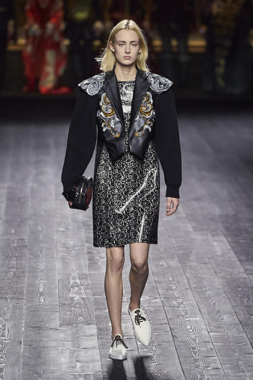 The Louis Vuitton fall/winter 2021 fashion show with Fornasetti