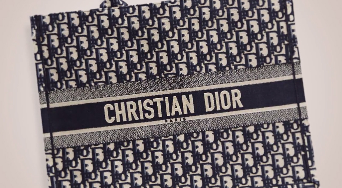 christian dior customized tote